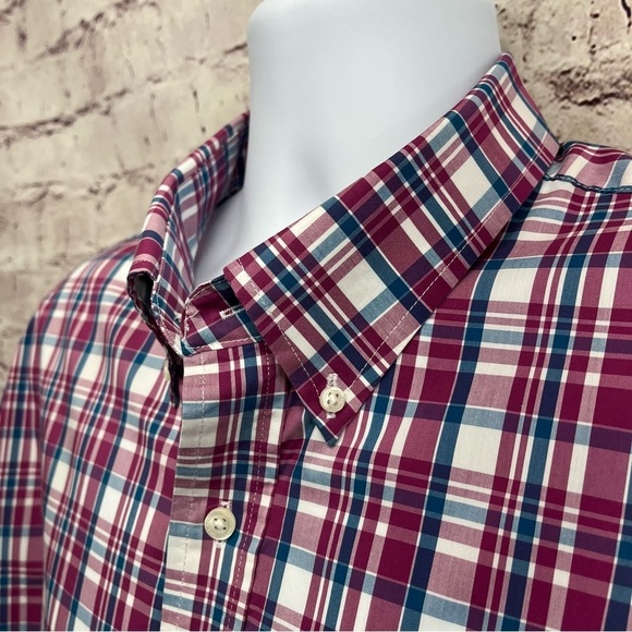 Lands End Check Tradition Fit Button Long Sleeve Shirt - Picture 3 of 8